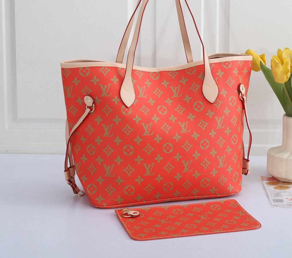 Neverfull Monogram Tote Bag & Pouch