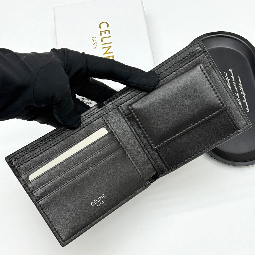 Bi-fold Wallet IN Striped Triomphe Canvas Wallet
