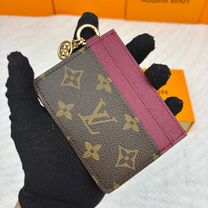 Charms Card Holder Monogram Canvas