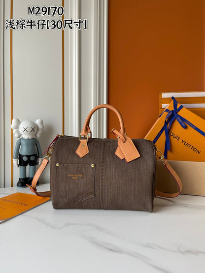 Denim Boston Bag