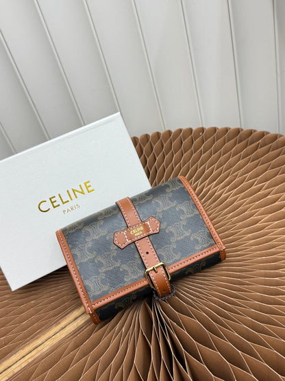 Belt Accent Long Wallet