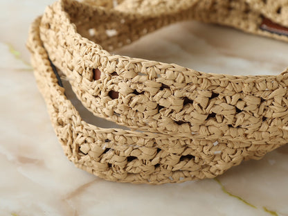 OnTheGo Raffia Tote Bag