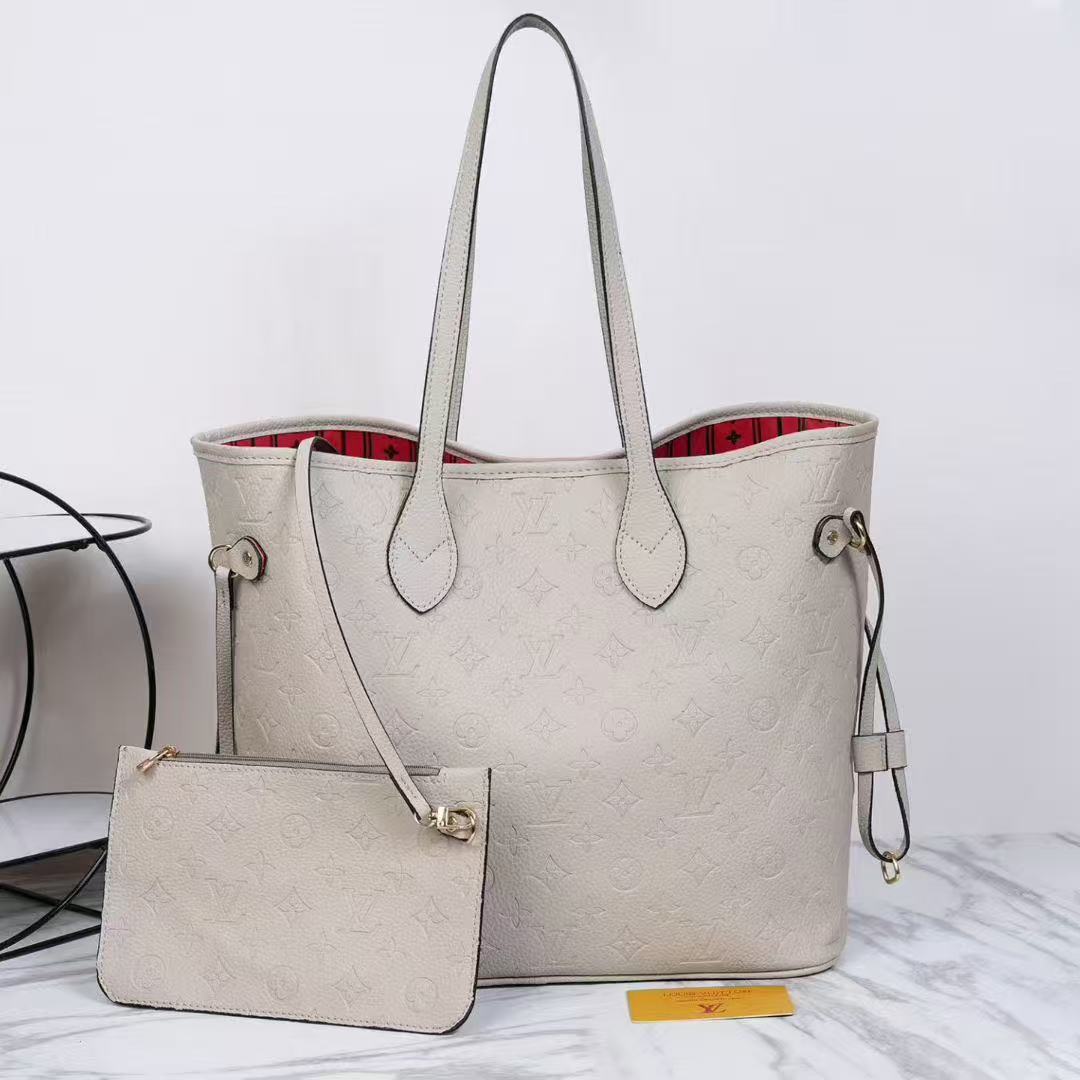 Neverfull MM Tote Bag & Pouch