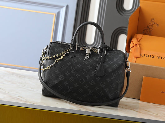 Speedy Soft 30 Monogram Eclipse Bag