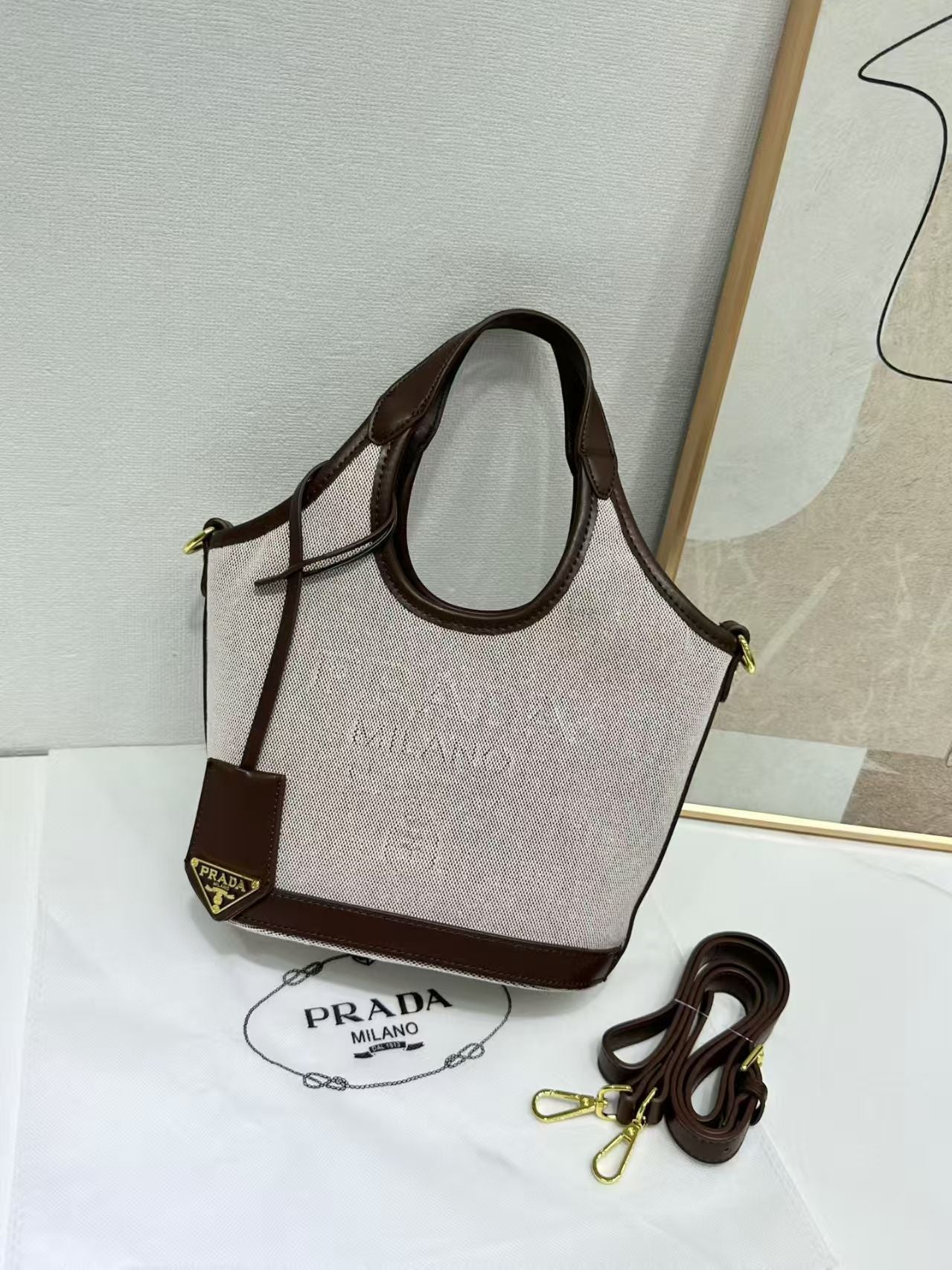 Medium Logo Print Tote Bag