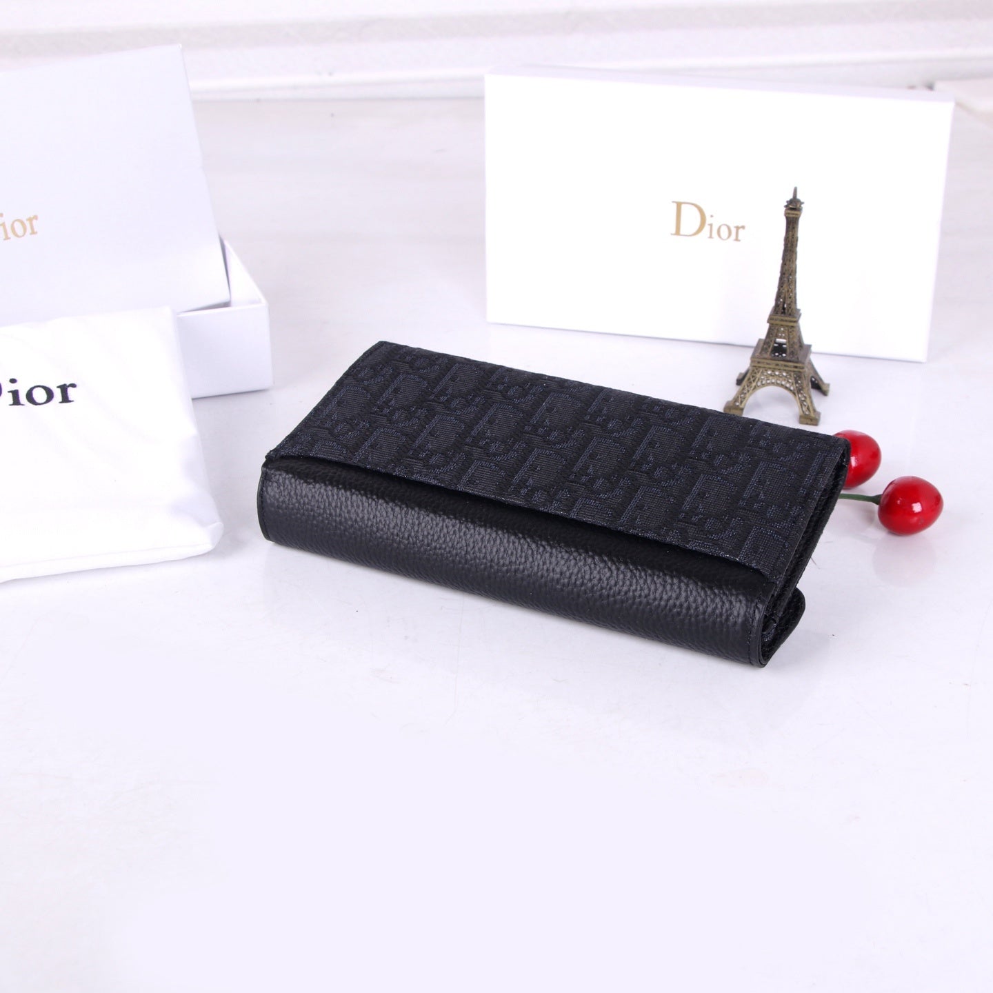 Saddle Black Cotton Wallet