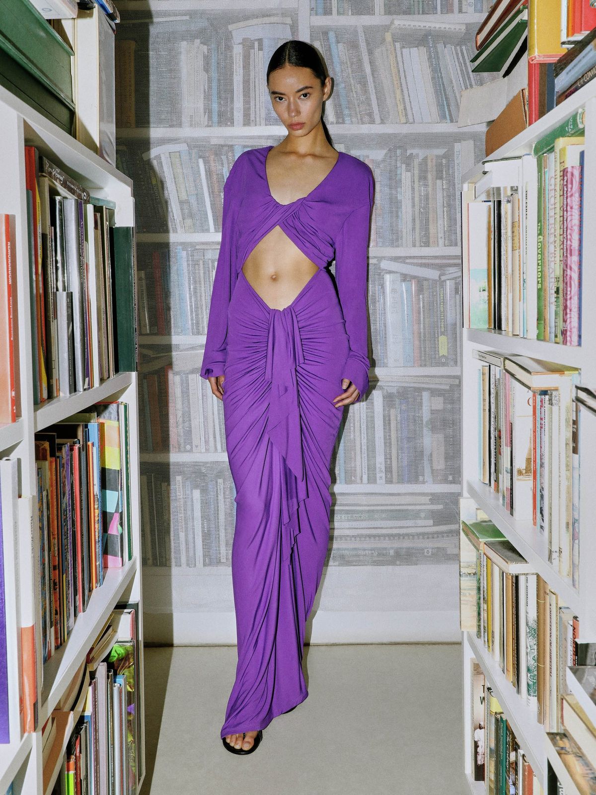 Selene Twist Front Sunset Gown