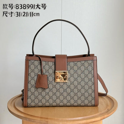 Structured Top Handle Satchel Bag