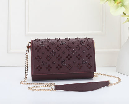 Rivet Chain Shoulder Bag