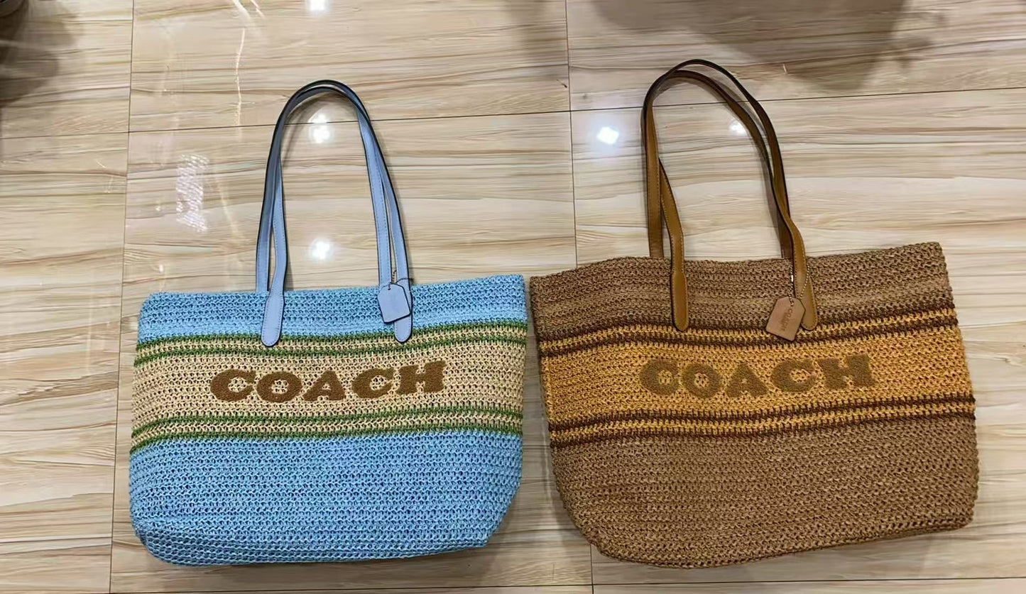 Luxury Woven Straw Tote Bag