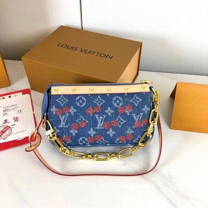 Pochette Monogram Denim Bag