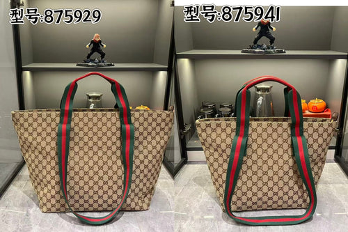 GG Monogram Web Tote Bag