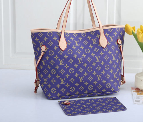 Neverfull Monogram Tote Bag & Pouch
