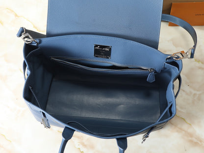Premium Structured Tote Bag with Lock Detail