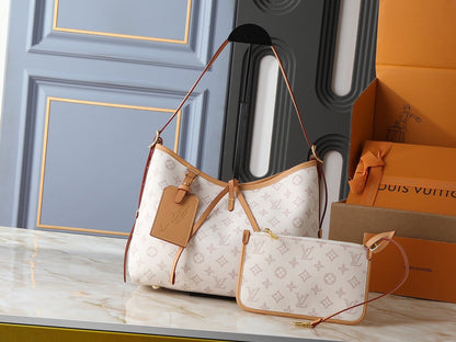 CarryAll Milky Monogram Handbag & Pouch