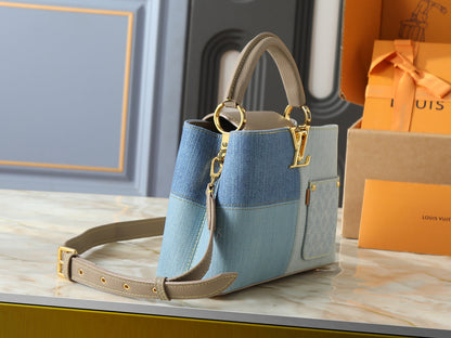 Denim Capucines Handbag