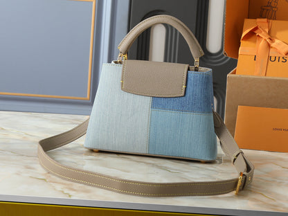 Denim Capucines Handbag