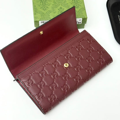 Signature Clutch Fold Over Wallet