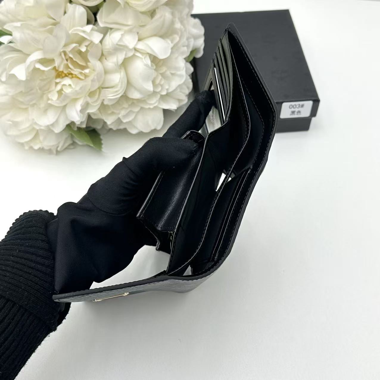 Coated Canvas Trifold Wallet