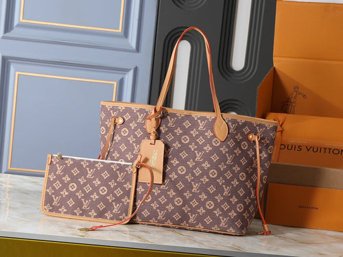 Neverfull Monogram Canvas Women Bag & Pouch