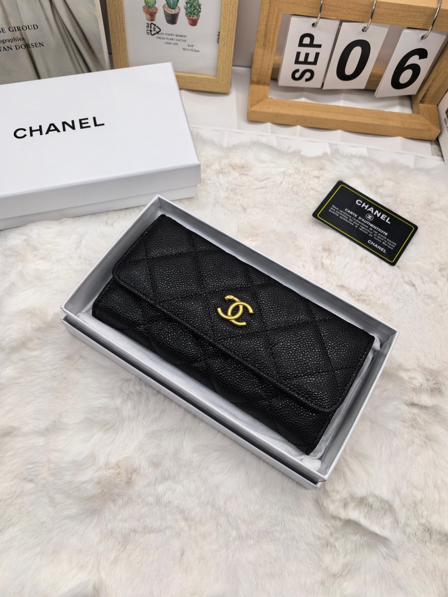 Classic Quilted Long Wallet