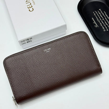 Leather Zip Around Wallet