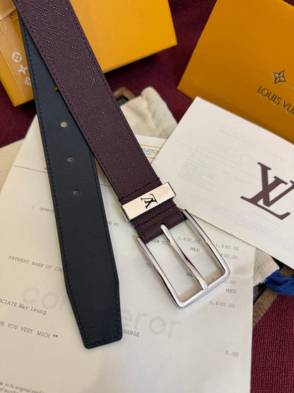 Burgundy Pont Neuf Belt