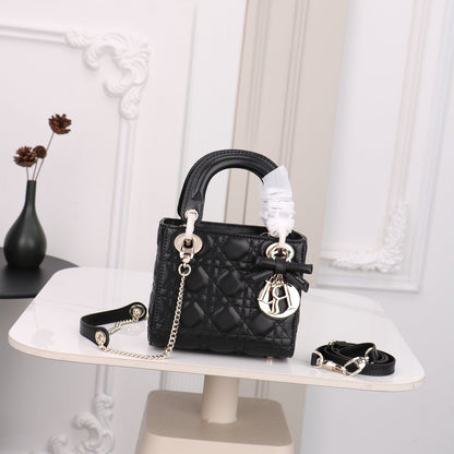 Quilted Mini Top Handle Satchel Bag