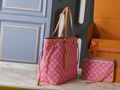 Neverfull Monogram Canvas Women Bag & Pouch