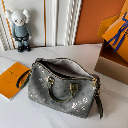 Olive Monogram Satchel Bag