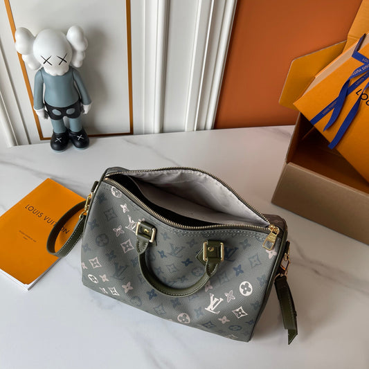 Olive Monogram Satchel Bag