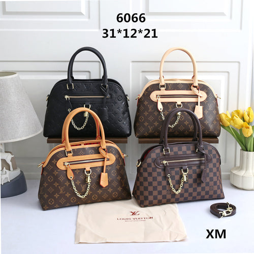 Classic Top Handle Satchel Bag with Chain Accent