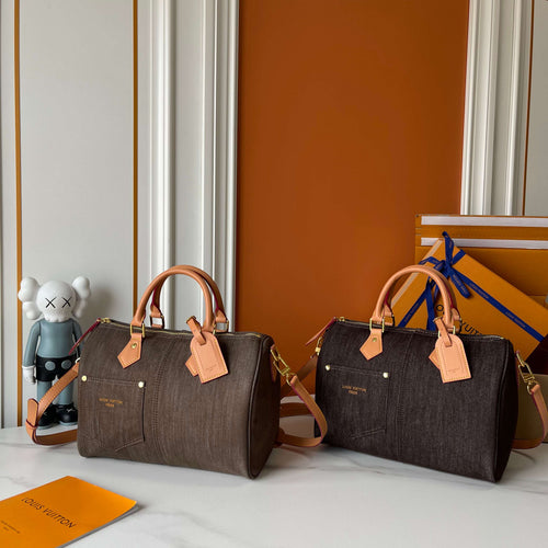 Denim Boston Bag