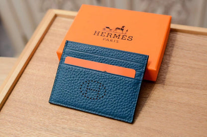 H Leather Square Card Holder