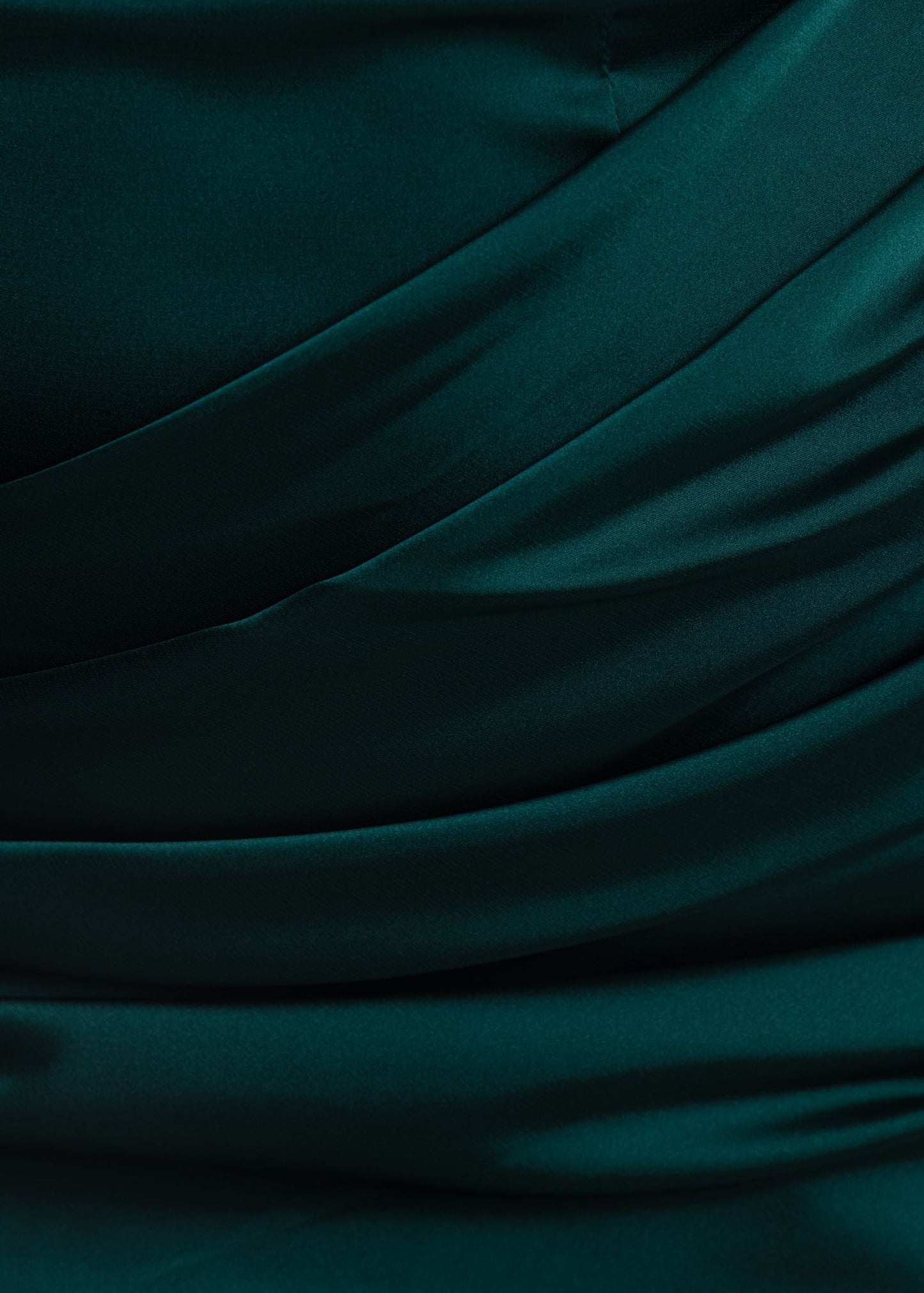 Hold The Moment Cowl Satin Mini Dress - Green