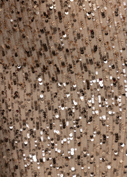 Lost Thoughts Sequin Two Piece - Rose Gold