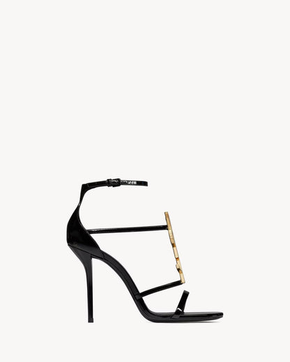 High Quality Cassandra sandals in patent leather 10CM With Box