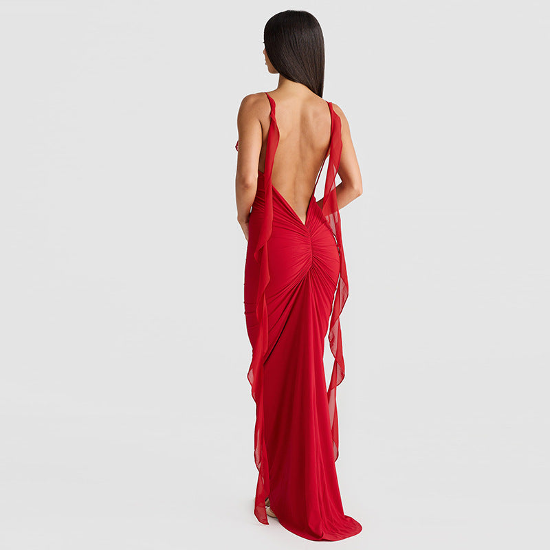 Serafina Rose Detail Maxi Gown