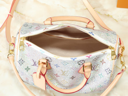 Crystal Monogram Travel Duffel Bag