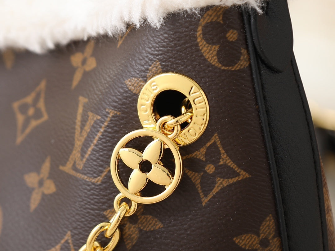 Carry All Fur Monogram Handbag