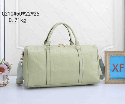 Embossed Weekender Duffle Bag
