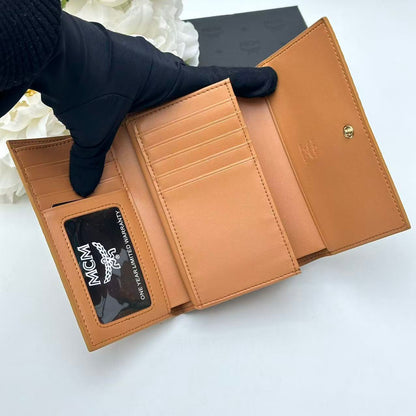 Coated Canvas Trifold Wallet