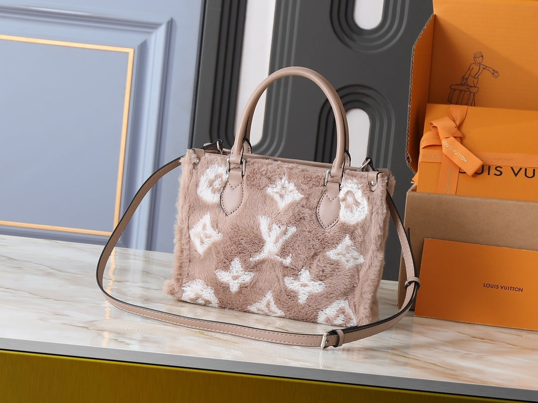 On The Go Fluffy Tote Bag