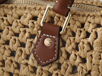 Raffia Nano Natural Tan Handbag