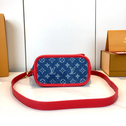 Cherry Neverfull Monogram Handbag & Pouch