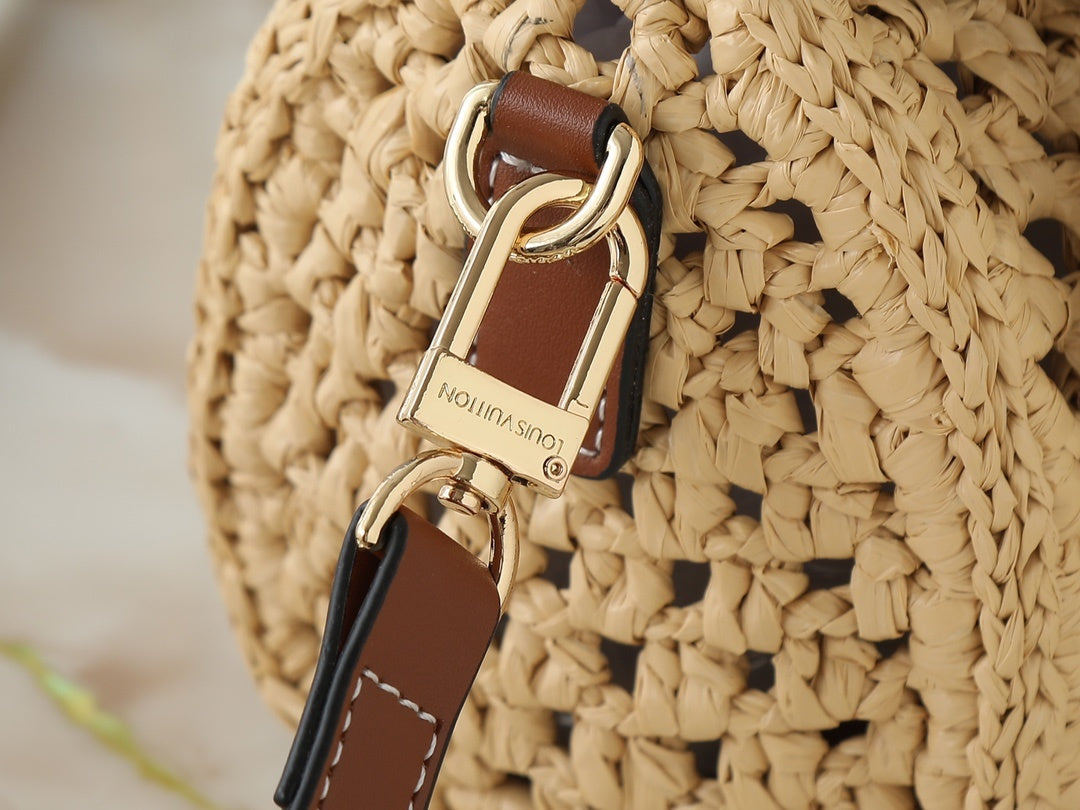 Raffia Nano Natural Tan Handbag