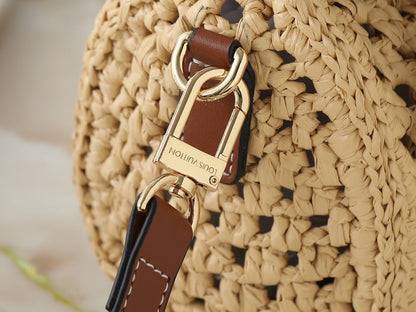 Raffia Nano Natural Tan Handbag