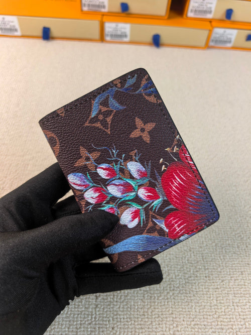 Premium Floral Monogram Passport Holder