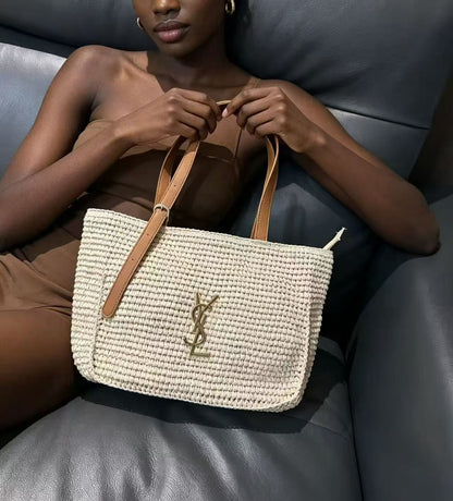 Premium Woven Crochet Tote Bag