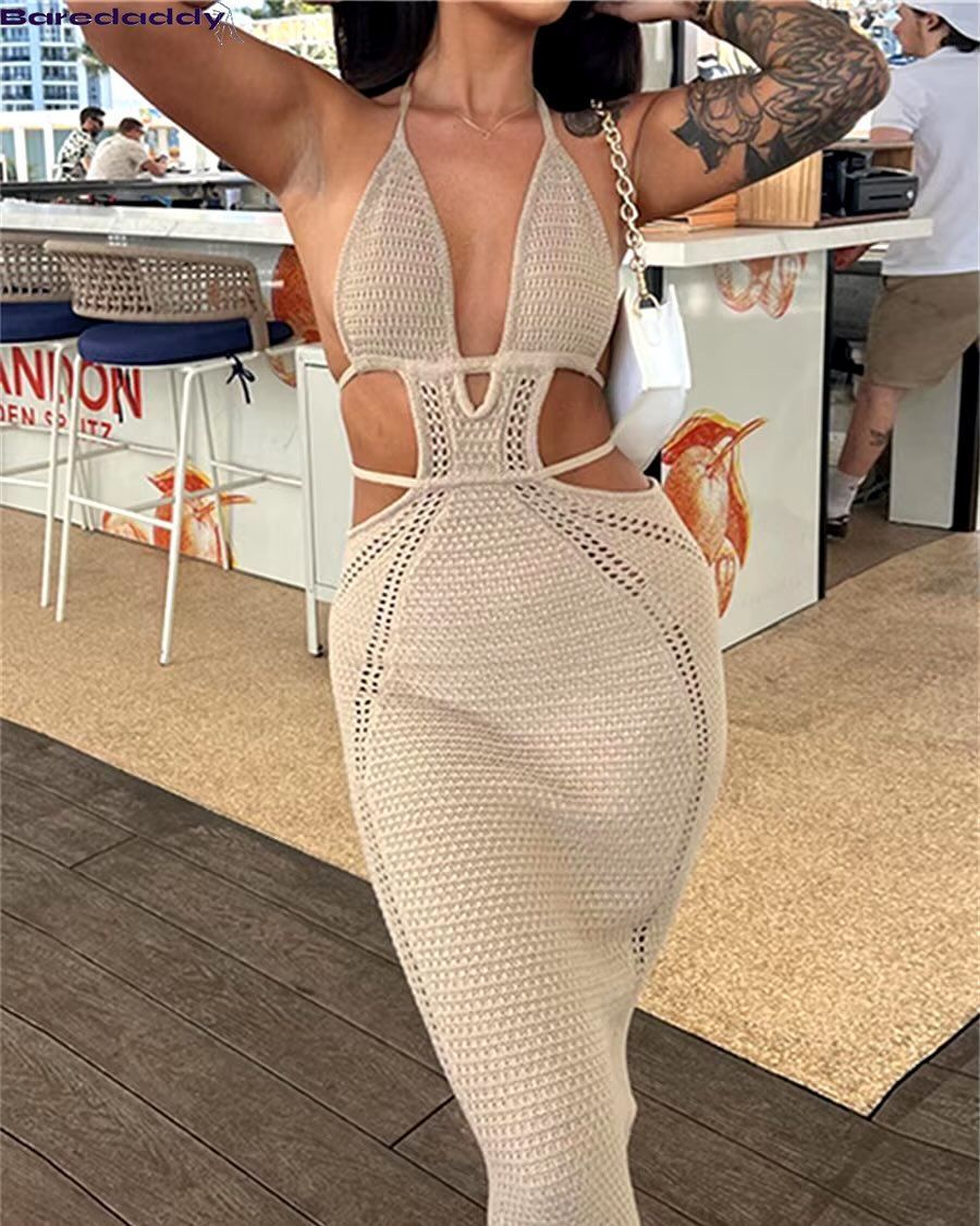 Soleil Serenity Crochet Maxi Dress